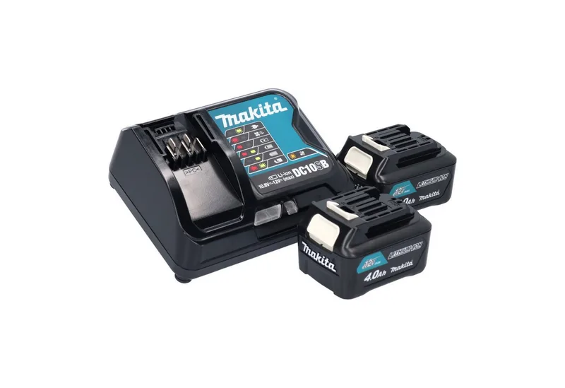 UB 100 DSM accu blazer 12 V max. + 2x accu 4.0 Ah + lader van Makita – productafbeelding 2 van 2