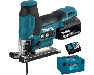 Akku-Stichsäge DJV185RF1J Akku-Pendelhubstichsäge by Makita, Blue, Black – product image 1 of 6