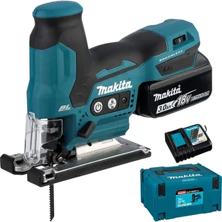 Akku-Stichsäge DJV185RF1J Akku-Pendelhubstichsäge by Makita, Blue, Black – product image 2 of 6