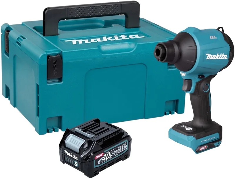 AS 001 GD101 accublazer 40 V max. borstelloos + 1x accu 2,5 Ah + Makpac - zonder oplader fra Makita – produktbillede
