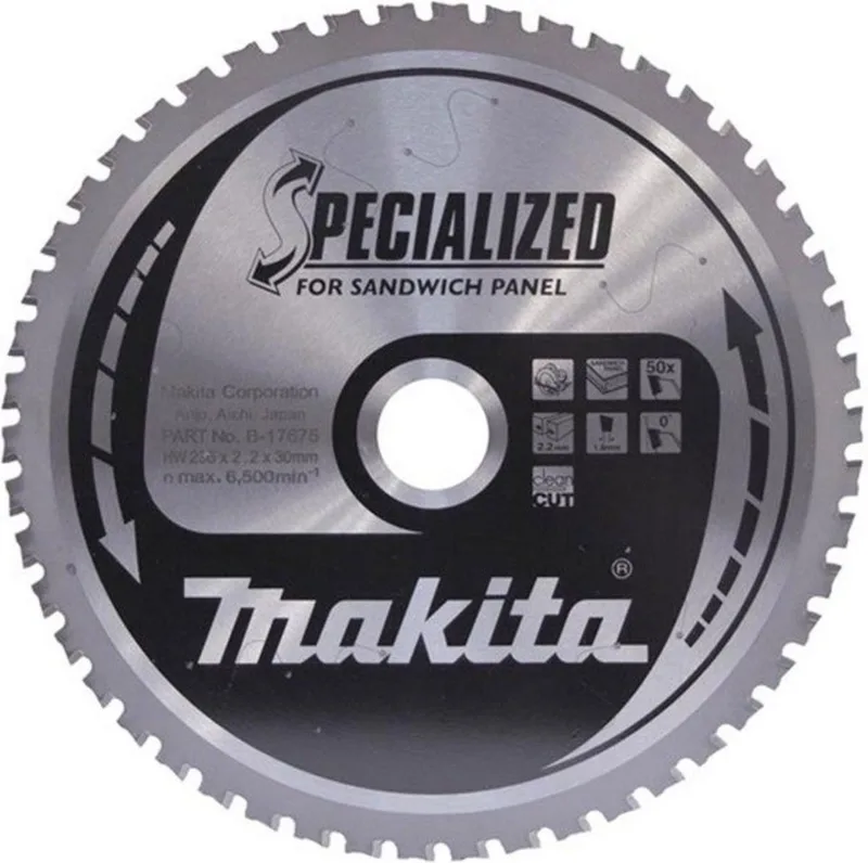 B-17681 Cirkelzaagblad - Sandwichpaneel - Specialized - 270x30x2,4mm | 60T de Makita – image du produit