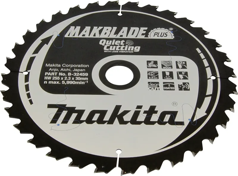 B-32459 MAKBLADE B-32459 Lame de scie circulaire 255 x 30 x 2.3 mm 1 pc(s) de Makita – image du produit