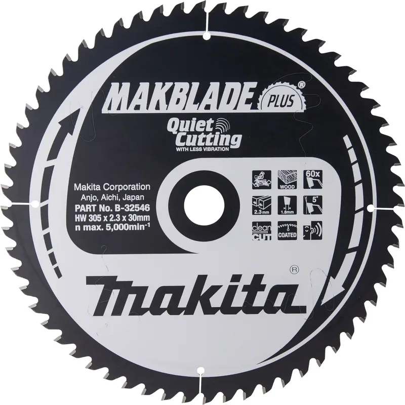 B-32546 MAKBLADE+ B-32546 Lame de scie circulaire 305 x 30 x 2.3 mm 1 pc(s) de Makita – image du produit