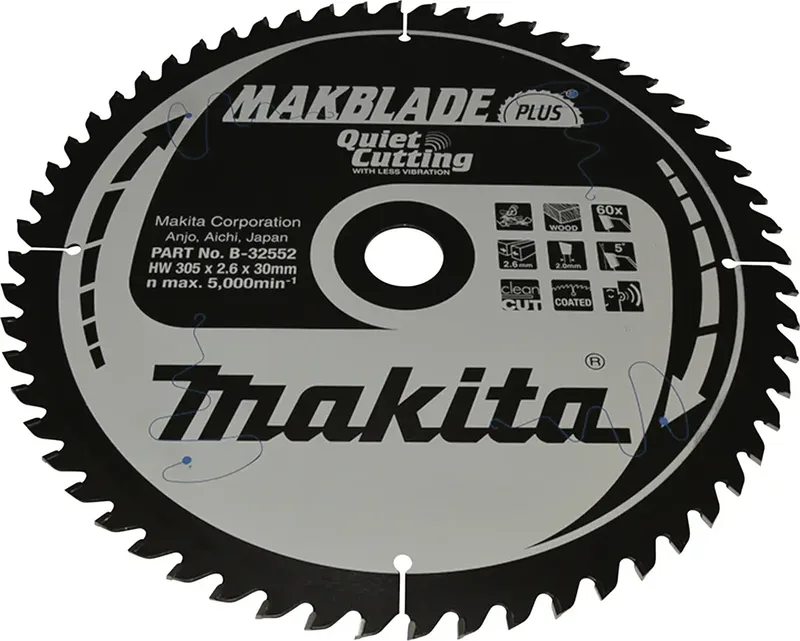 B-32552 B-32552 Kreissägeblatt 305 x 30 x 2.6 mm Zähneanzahl: 60 1 St. by Makita – product image