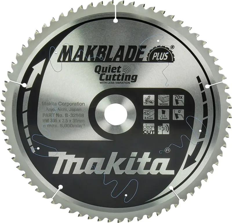 B-32568 B-32568 Kreissägeblatt 305 x 30 x 2.5 mm 1 St. von Makita – Produktbild