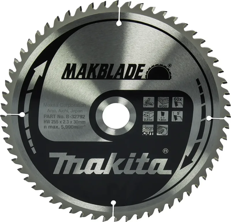 B-32792 B-32792 Kreissägeblatt 255 x 30 x 1.8 mm 1 St. von Makita – Produktbild