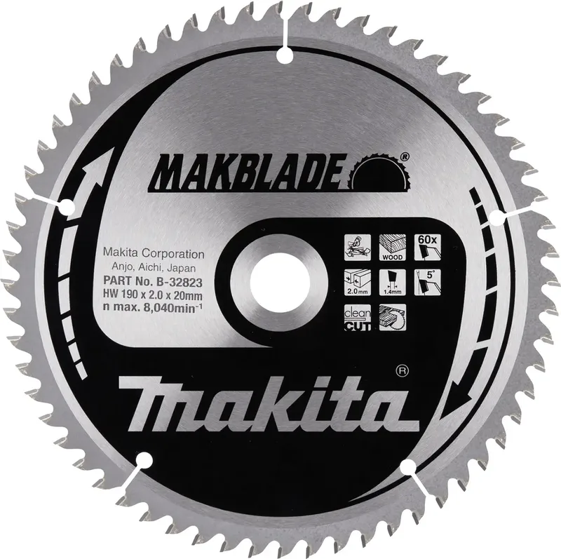 B-32823 MAKBLADE B-32823 Lame de scie circulaire 190 mm 1 pc(s) de Makita – image du produit
