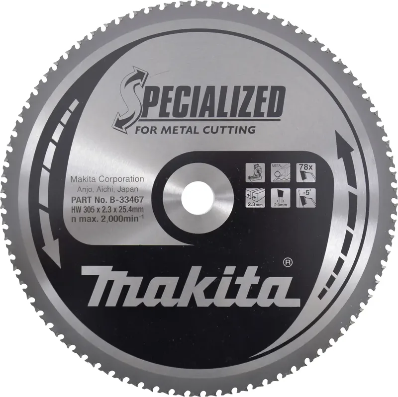 B-33467 B-33467 Kreissägeblatt 305 x 25.4 x 2.3 mm Zähneanzahl: 78 1 St. de Makita – image du produit