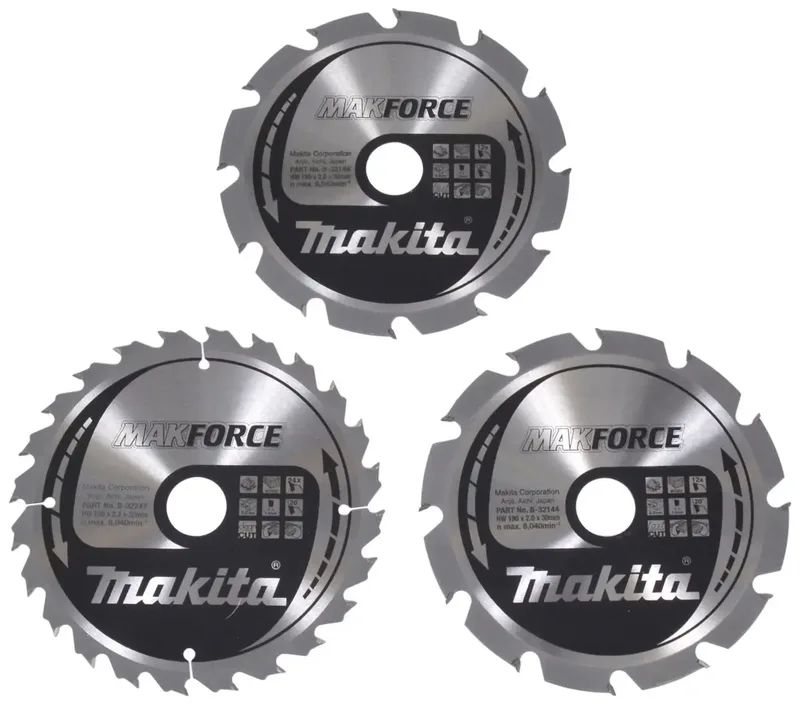 B-33906 Jeu de lames de scie circulaire 190 x 30 x 1.4 mm 1 set de Makita – image du produit