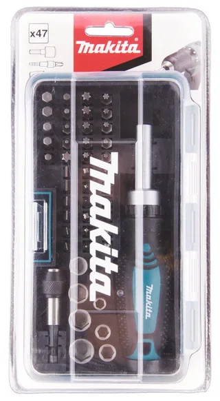 B-36170 - bit- en borenset - 47 delig - in cassette van Makita – productafbeelding 2 van 3
