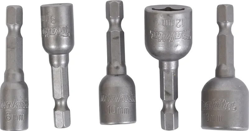 B-39154 Sechskant Steckschlüsselsatz 1/4 6.0 mm, 8.0 mm, 10.0 mm, 12.0 mm, 13 mm 1/4 fra Makita – produktbillede