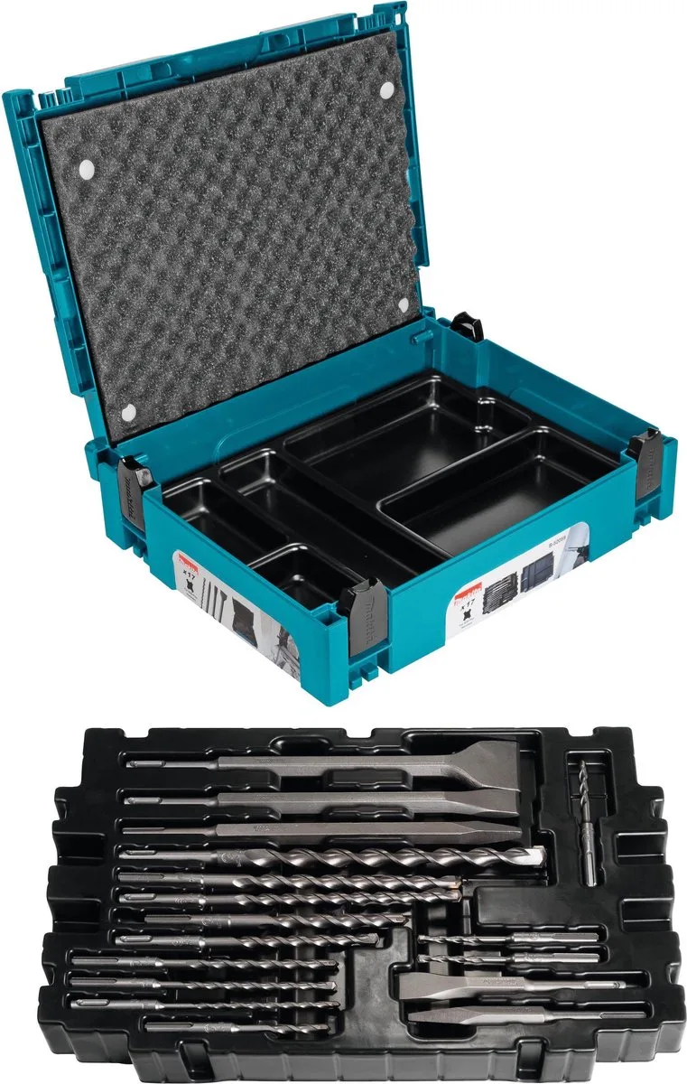 B-52059 SDS-PLUS boor- en beitel set 17 delig in MBOX 1 de Makita – image du produit
