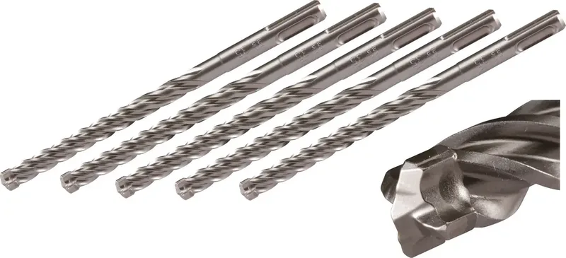 B-63426 Vollhartmetall Stein-Spiralbohrer-Set 10 mm Gesamtlänge 215 mm SDS-Plus 10 St. von Makita – Produktbild