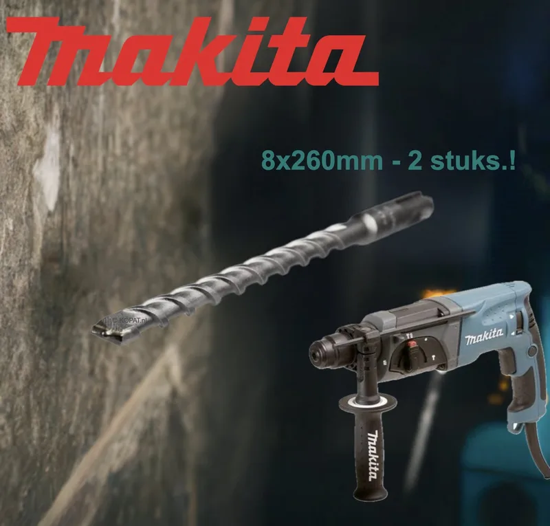 B2S Betonboor 8x260mm SDS-PLUS - 2 stuks by Makita – product image