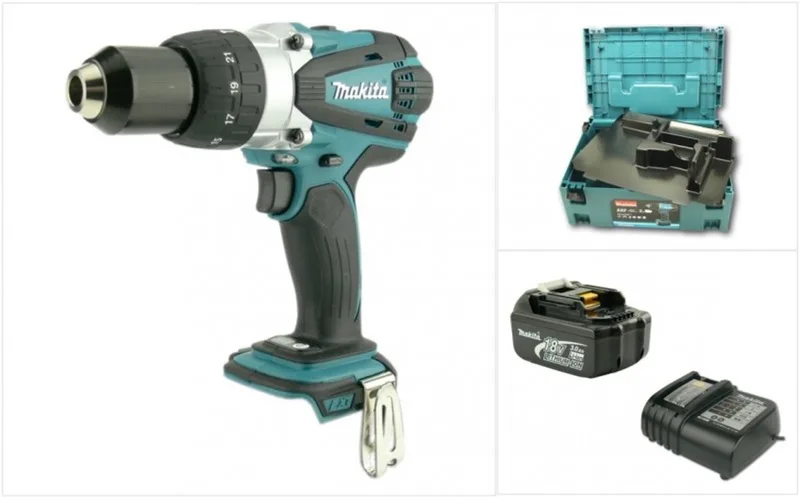 BHP 458 RHJ 18 V Li-Ion accu klopboormachine SET incl. MAKPAC von Makita – Produktbild