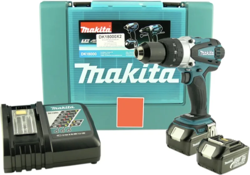 BHP458RFJ 18V Li-Ion accu klopboor-/schroefmachine set (2x 3.0Ah accu) in Mbox de Makita – image du produit