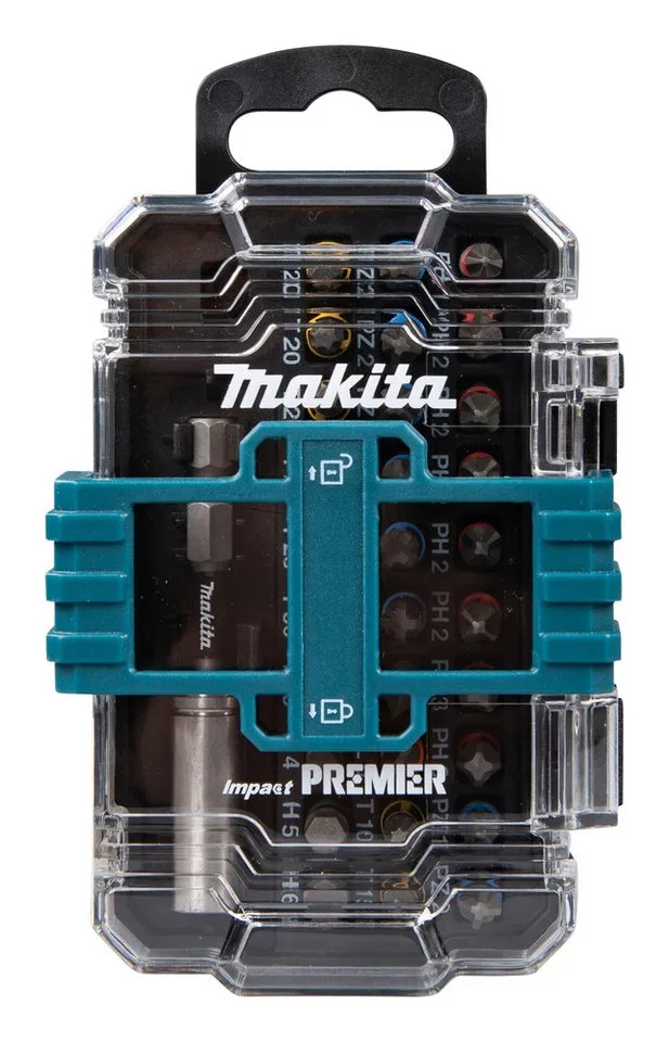 E-13552 Jeu dembouts 31 pièces zone de torsion de Makita, Bleu – image du produit 5 sur 5