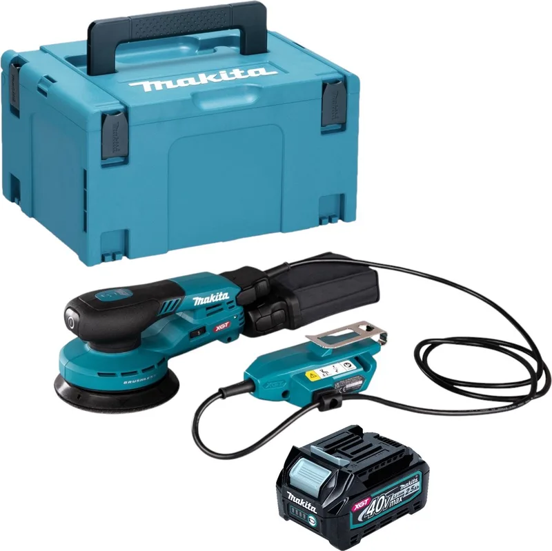 BO 001 CGD101 Accuschuurmachine 40 V max. 125 mm 5,0 mm slag Borstelloos + 1x accu 2,5 Ah + Makpac - zonder lader von Makita – Produktbild