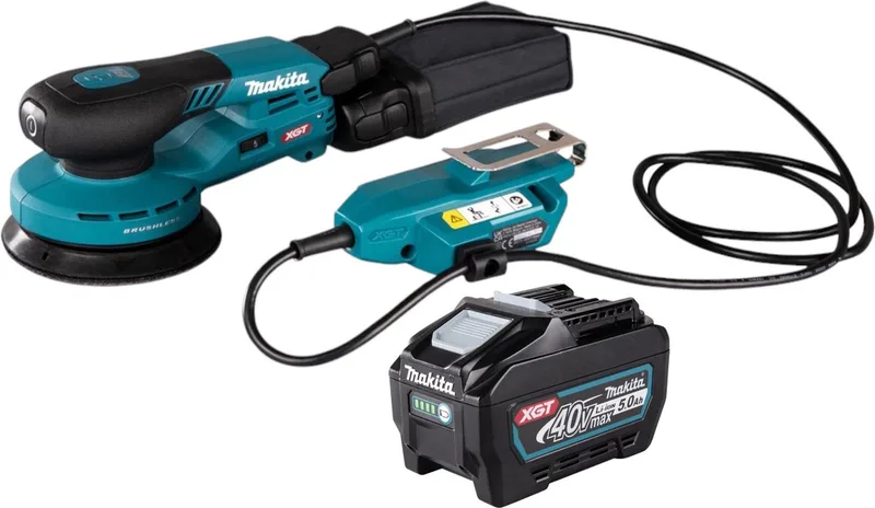 BO 001 CGT1 Accuschuurmachine 40 V max. 125 mm 5,0 mm slag Borstelloos + 1x oplaadbare accu 5,0 Ah - zonder lader de Makita – image du produit