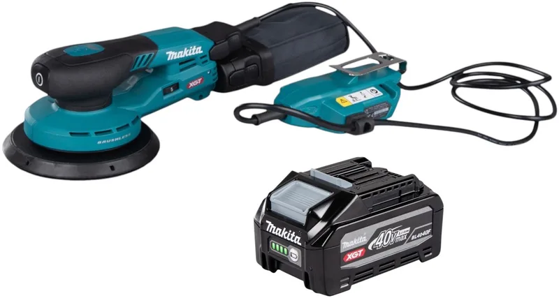 BO 002 CGU1 accu-excentrische schuurmachine 40 V max. 150 mm 5,0 mm slaglengte borstelloos + 1x accu 4,0 Ah - zonder oplader de Makita – image du produit