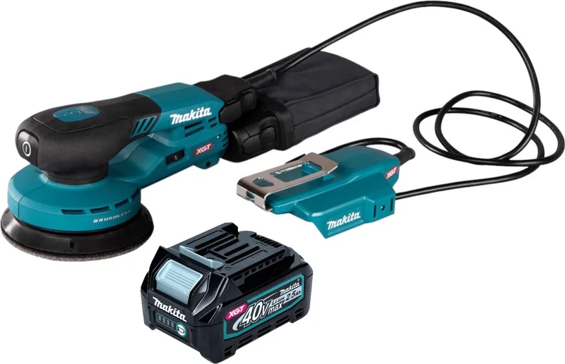 BO 003 CGD1 Accuschuurmachine 40 V max. 125 mm 3,0 mm slag Borstelloos + 1x accu 2,5 Ah - zonder lader de Makita – image du produit