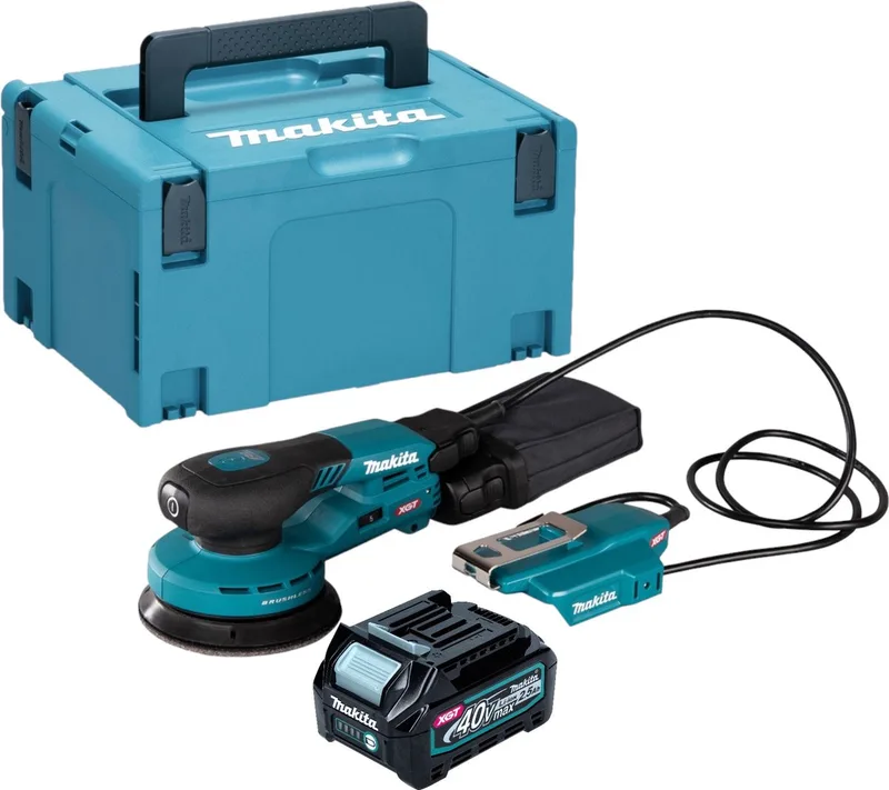 BO 003 CGD101 Accuschuurmachine 40 V max. 125 mm 3,0 mm slag Borstelloos + 1x accu 2,5 Ah + Makpac - zonder lader de Makita – image du produit