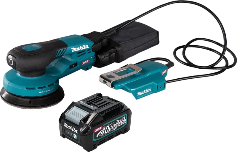 BO 003 CGM1 Accuschuurmachine 40 V max. 125 mm 3,0 mm slag Borstelloos + 1x accu 4.0 Ah - zonder lader de Makita – image du produit