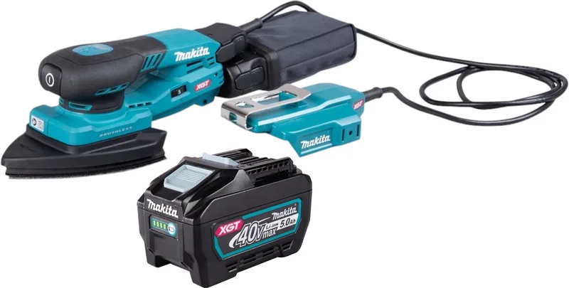 BO 006 CGT1 Accu-delta schuurmachine 40 V max. 100 x 150 mm 3,0 mm slag Borstelloos + 1x oplaadbare accu 5.0 Ah - zonder lader de Makita – image du produit