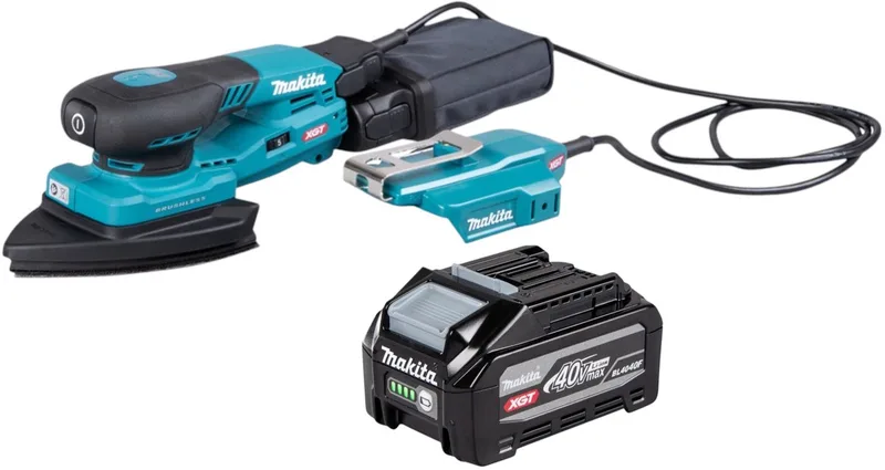 BO 006 CGU1 accu-deltaschuurmachine 40 V max. 100 x 150 mm 3,0 mm slaglengte borstelloos + 1x accu 4,0 Ah - zonder oplader de Makita – image du produit