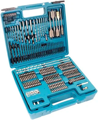 Bohrer- und Bitset, 256-tlg., inkl. Aufbewahrungskoffer by Makita, Blue – product image 1 of 5