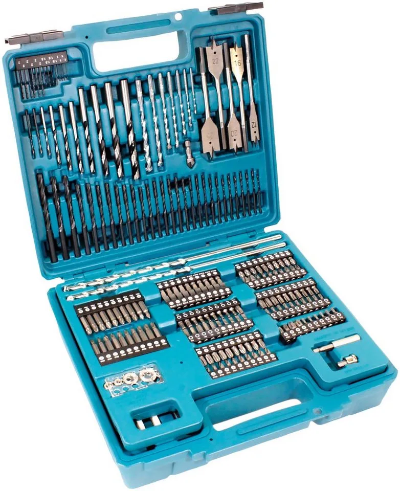 Bohrer- und Bitset, 256-tlg., inkl. Aufbewahrungskoffer by Makita, Blue – product image 1 of 5