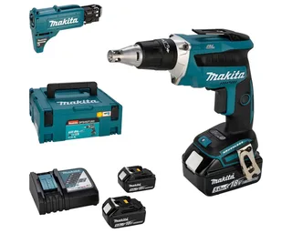 Bohrschrauber DFS452TJX2 Akku-Schnellbauschrauber by Makita, Blue, Black – product image 1 of 6