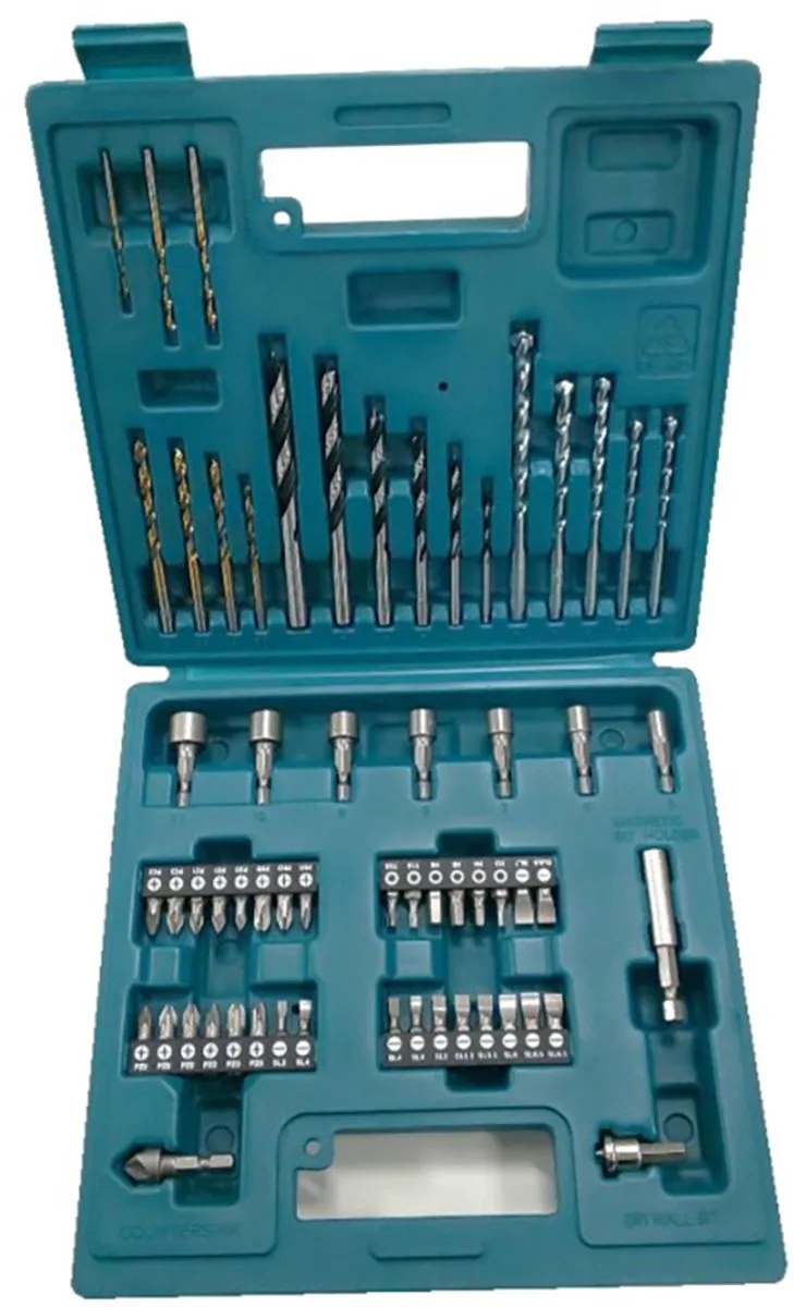 boor- en bitset 60-dlg. boren/boren set - 60 stuks de Makita – image du produit