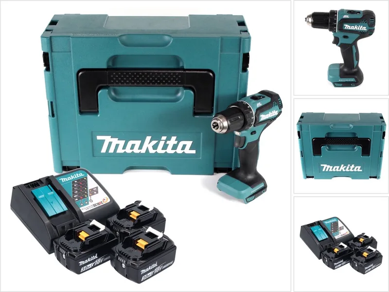 Boor-schroefmachine Makita DDF485RF3J van Makita – productafbeelding