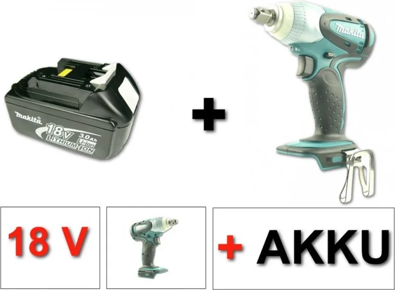 BTW 251 accu slagmoersleutel 18V 230Nm met 3.0 Ah accu - zonder oplader von Makita – Produktbild