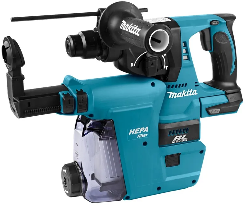 combihamer - DHR242ZJW - 18 V - SDS-Plus - zonder accu's en lader - in Mbox - met stofafzuiging de Makita – image du produit