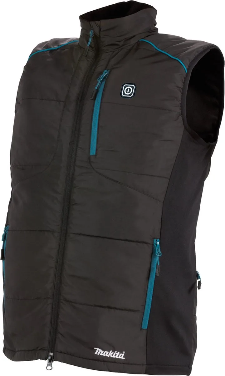 CV102DZ2XL Verwarmd Vest 12V - Basic Body van Makita, Zwart, XXL – productafbeelding