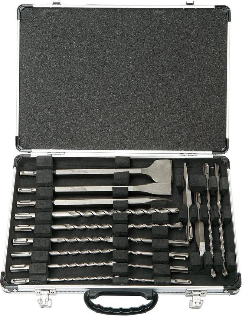 D-19180 Boor-en beitelset SDS-PLUS - 12 Delig - Betonboor en beitel de Makita – image du produit