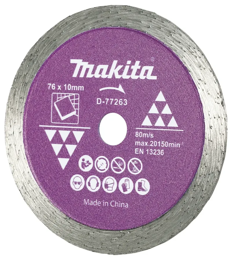 D-77263 D-77263 Diamanttrennscheibe 76 mm 1 St. Keramik de Makita – image du produit 2 sur 2