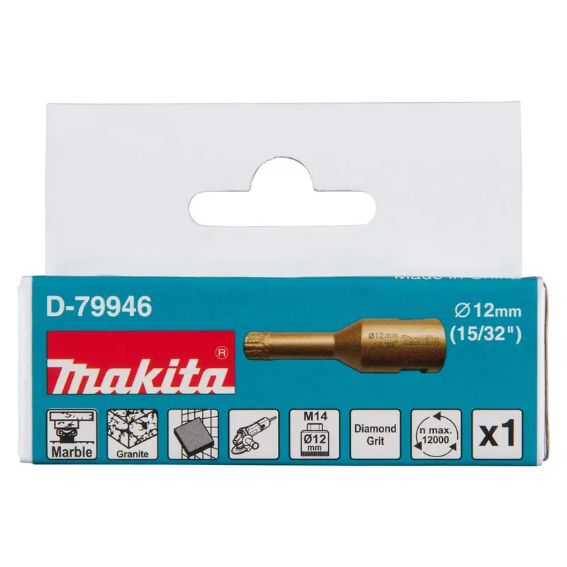D-79946 DIAMOND CORE DRILL BIT 12MM M14 by Makita – product image 2 of 3