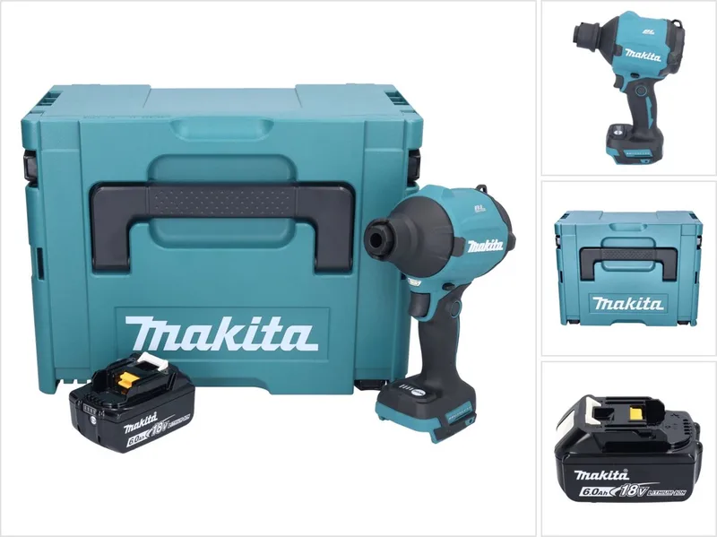 DAS 180 G1J accu-blazer 18 V borstelloos + 1x accu 6,0 Ah + Makpac - zonder oplader von Makita – Produktbild