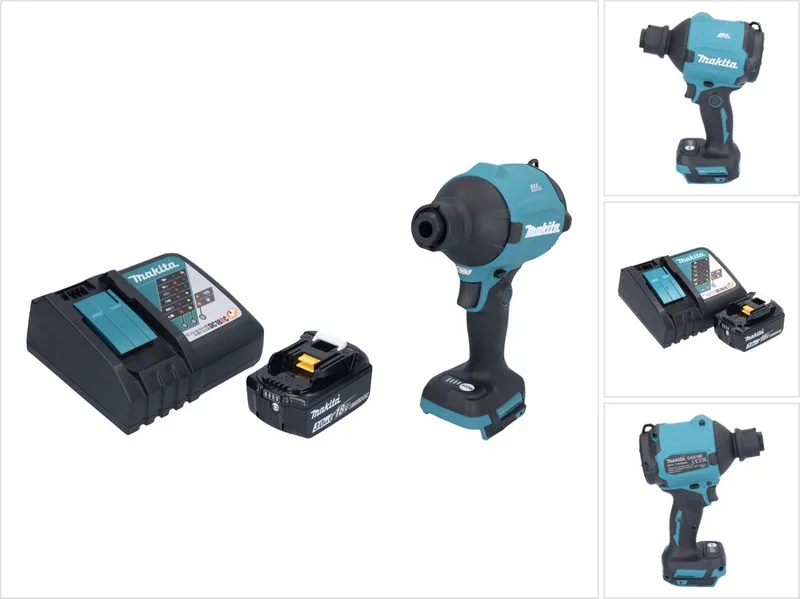 DAS 180 RF1 accu-bladblazer 18 V borstelloos + 1x accu 3,0 Ah + oplader de Makita – image du produit