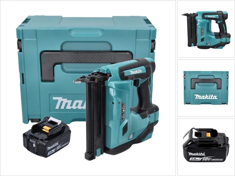 DBN 500 F1J accu staande spijkermachine 18 V 15-50 mm + 1x accu 3.0 Ah + Makpac - zonder lader de Makita – image du produit