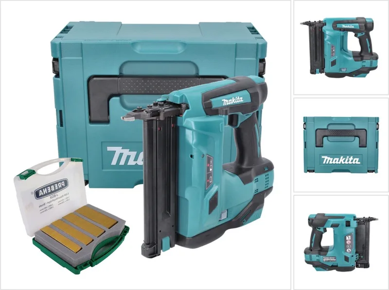 DBN 500 ZJ accu-klemnagelmachine 18 V 15-50 mm + Makpac + klemnagels J-Box 8000 stuks - zonder accu, zonder oplader von Makita – Produktbild