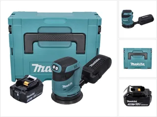 DBO 180 F1J accu excentrische schuurmachine 18 V 125 mm + 1x accu 3,0 Ah + Makpac - zonder oplader de Makita – image du produit 1 sur 5