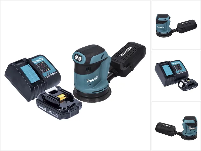 DBO 180 SY1 18 V 125 mm accu excentrische schuurmachine + 1x 1,5 Ah accu + lader de Makita – image du produit