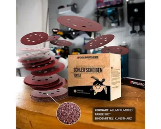 DBO 180 Z accu excentrische schuurmachine 18 V 125 mm + 4x Toolbrothers TURTLE schuurset - zonder accu, zonder oplader de Makita – image du produit 3 sur 3
