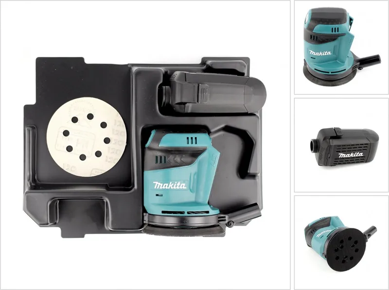 DBO 180 ZE accu excentrische schuurmachine 18 V 125 mm + inzetstuk voor Makpac de Makita – image du produit