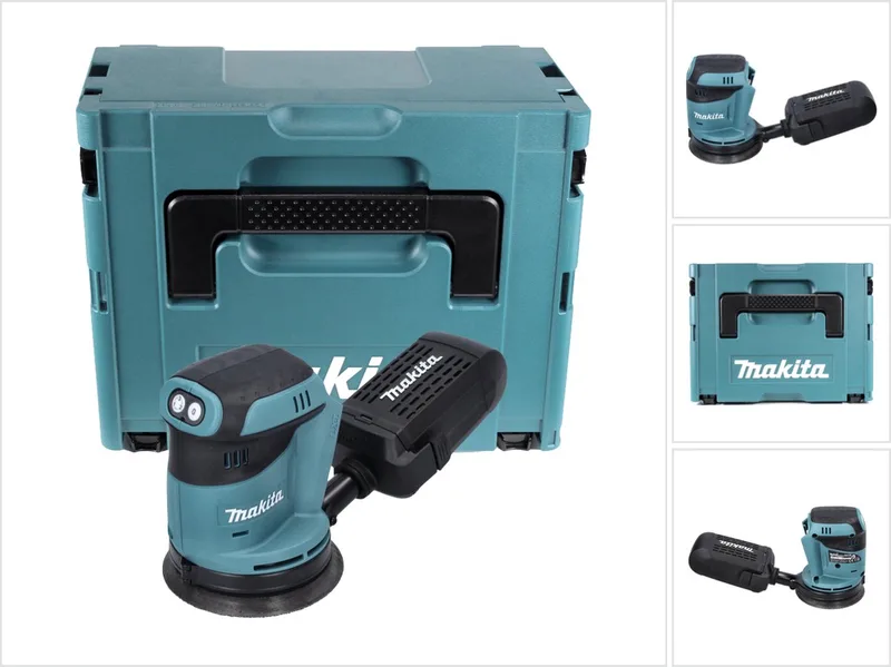 DBO 180 ZJ accu excentrische schuurmachine 18 V 125 mm + Makpac - zonder accu, zonder oplader van Makita – productafbeelding
