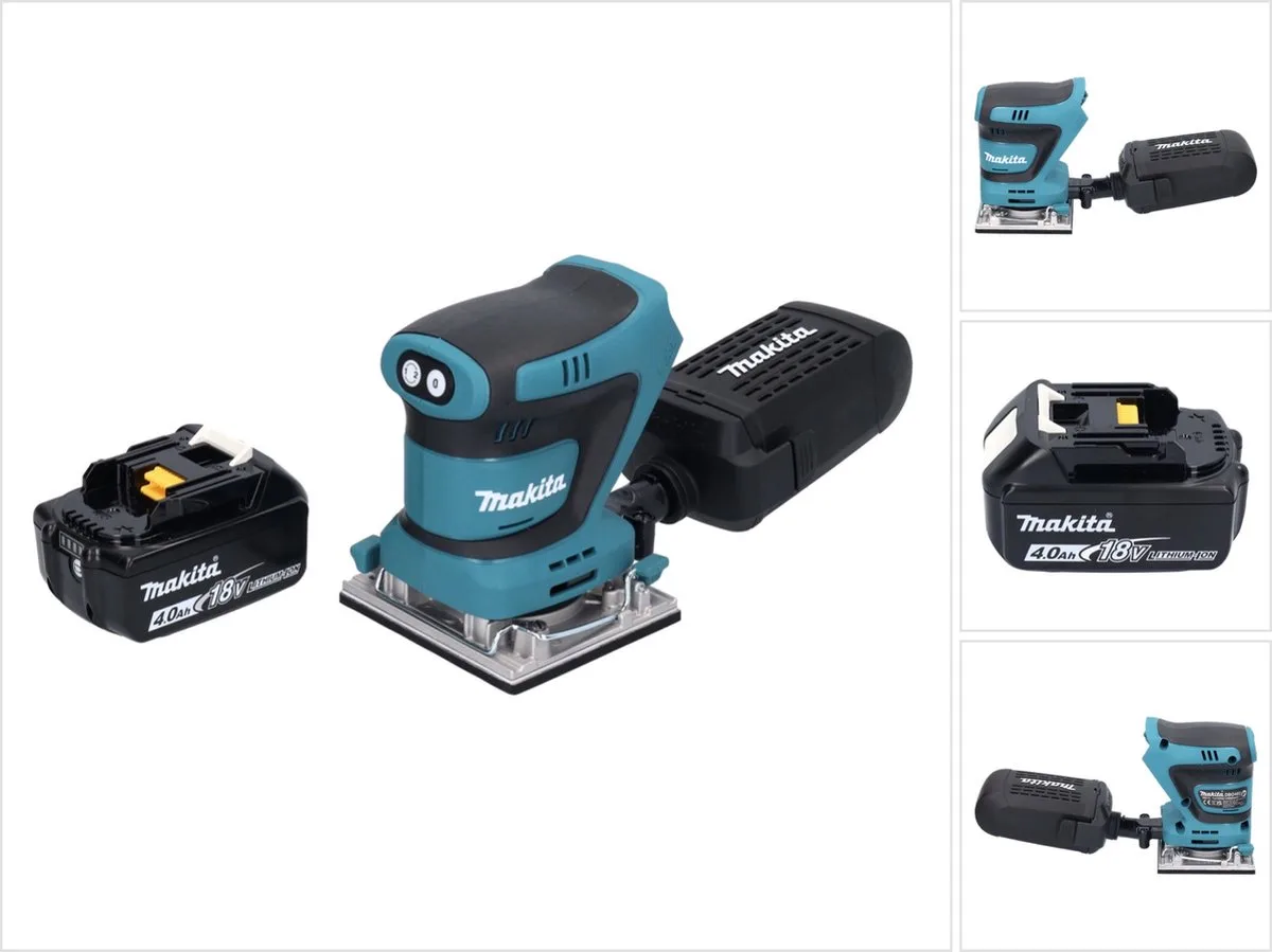DBO 482 M1 accu-excentrische schuurmachine 18 V 112 x 102 mm + 1x accu 4,0 Ah - zonder oplader de Makita – image du produit